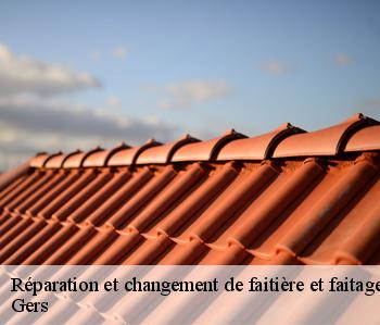 Réparation et changement de faitière et faitage Gers 