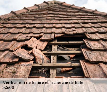 Vérification de toiture et recherche de fuite endoufielle-32600 GR Couverture 32