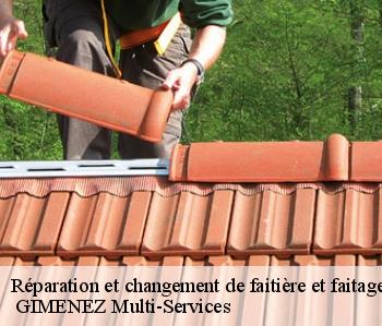 Réparation et changement de faitière et faitage  arblade-le-haut-32110  GIMENEZ Multi-Services