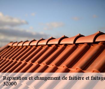 Réparation et changement de faitière et faitage  32000