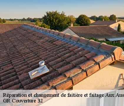 Réparation et changement de faitière et faitage aux-aussat-32170 GR Couverture 32